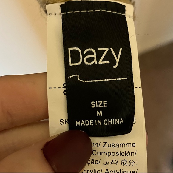 Cute Brown Stiped Knitted Sweater - Picture 6 of 8